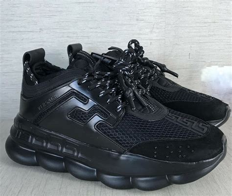 versace chain reaction sneakers all black|cheap Versace chain reaction sneakers.